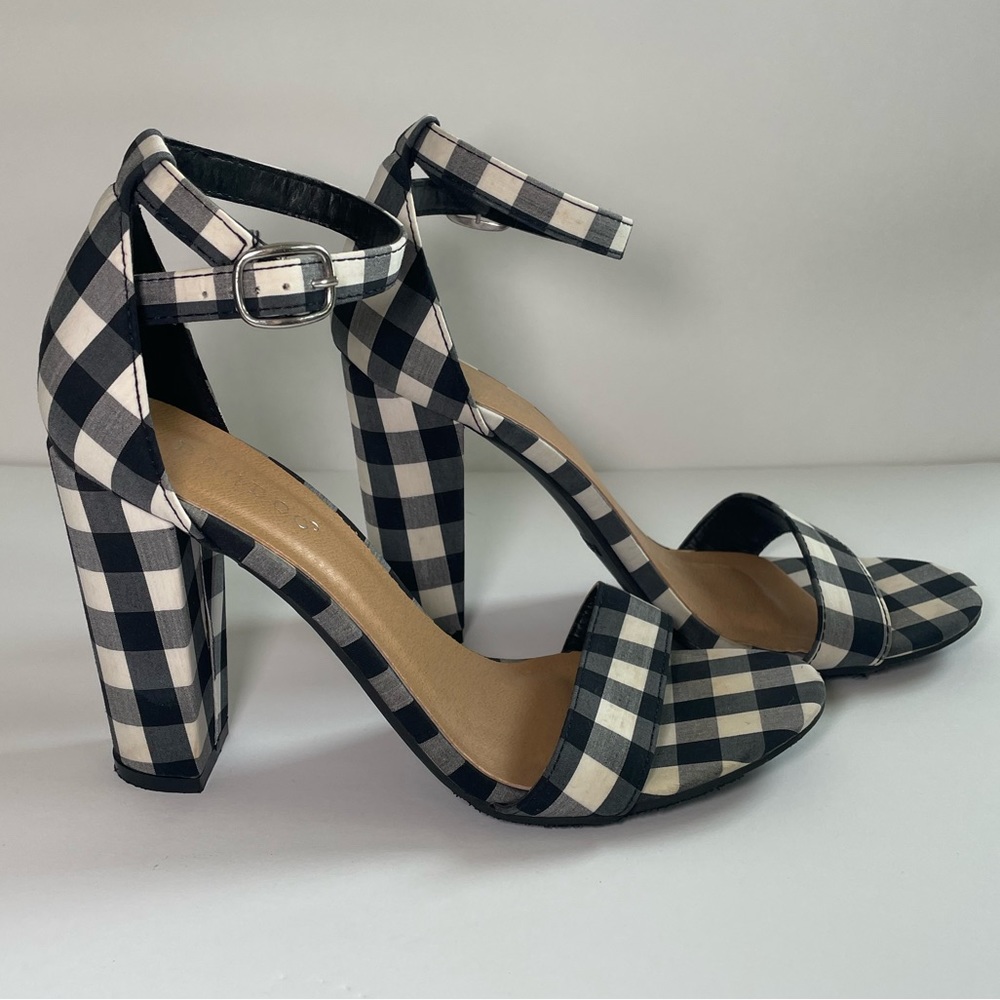 Bamboo Checkered Heels